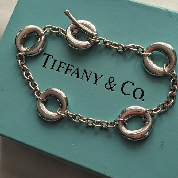 Tiffany & Co. Elsa Peretti Sevillana Sterling Silver Toggle Bracelet - Picture 2 of 5